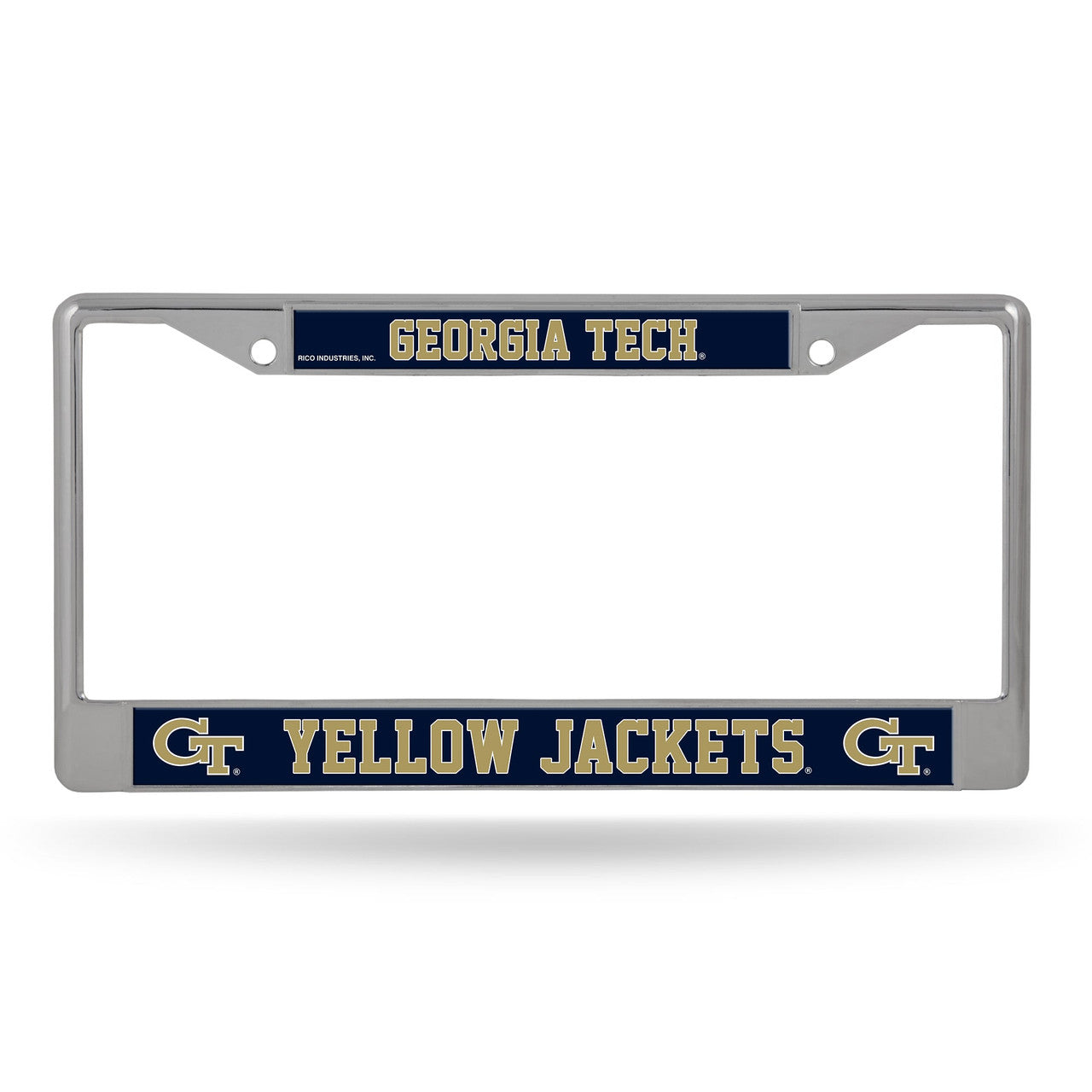 Georgia Tech Yellow Jackets License Plate Frame Chrome Printed Insert - Sports Collectibles, Sports Memorabilia, Sports Fan Shop, Sports Gifts
