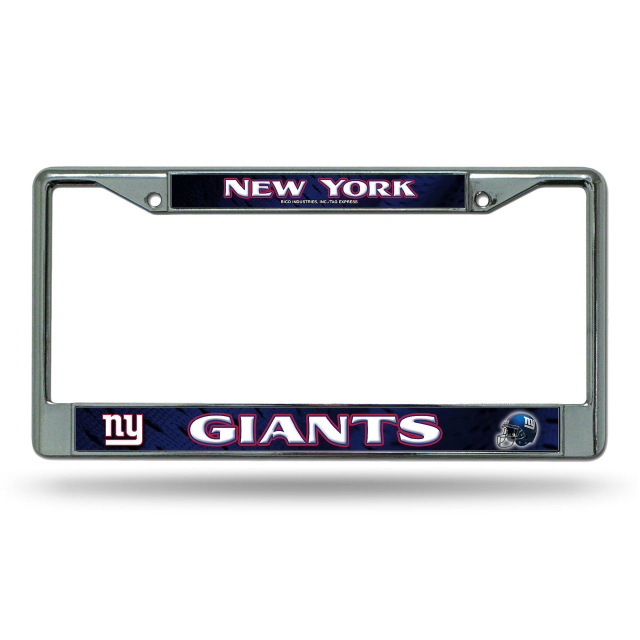 New York Giants License Plate Frame Chrome Printed Insert - Sports Collectibles, Sports Memorabilia, Sports Fan Shop, Sports Gifts