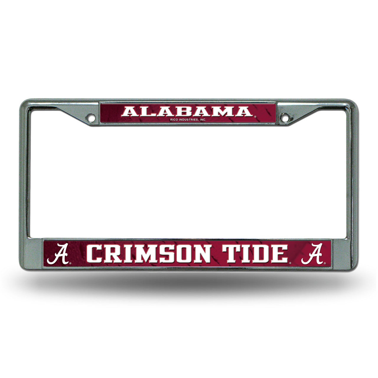 Alabama Crimson Tide License Plate Frame Chrome Printed Insert - Sports Collectibles, Sports Memorabilia, Sports Fan Shop, Sports Gifts