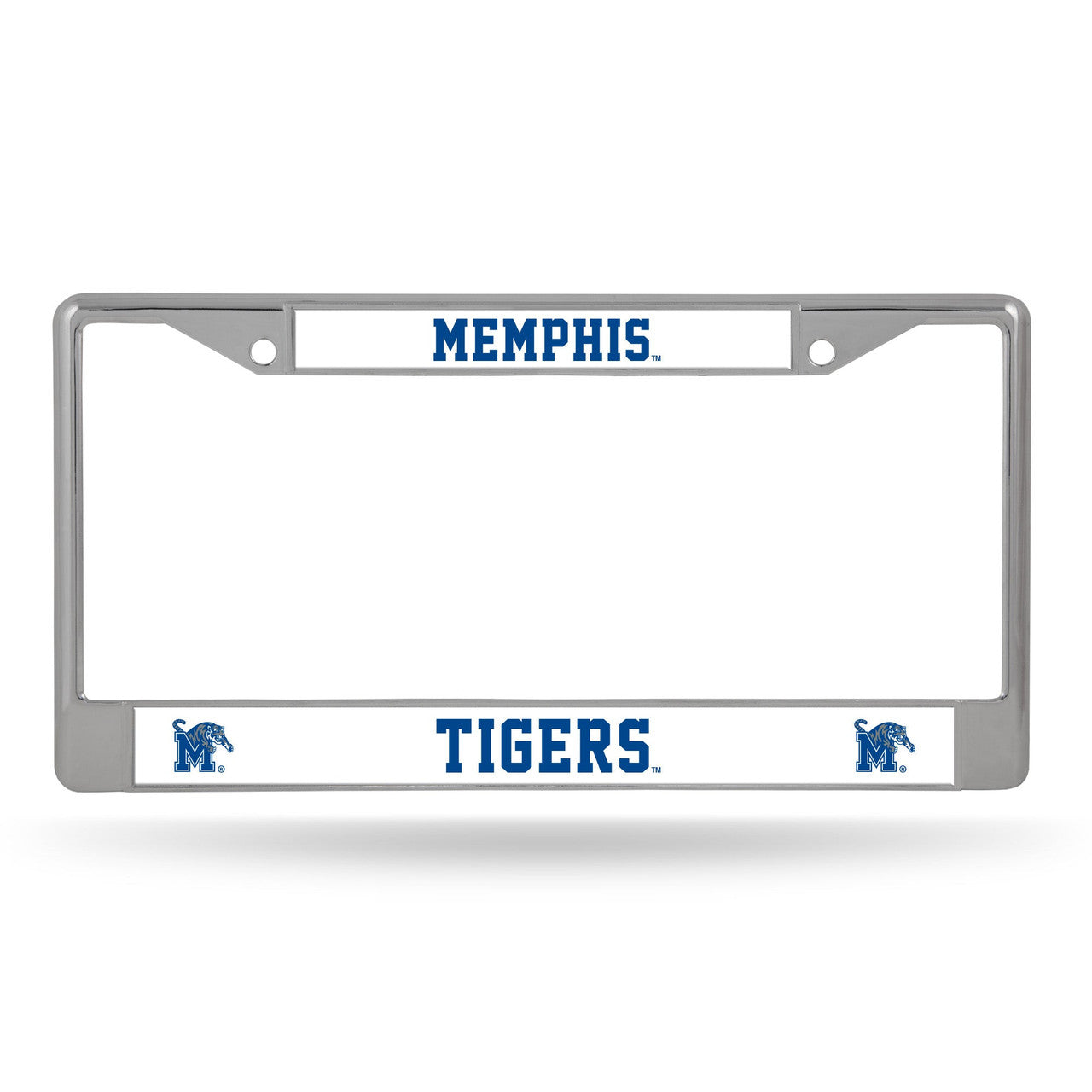 Memphis Tigers License Plate Frame Chrome - Sports Collectibles, Sports Memorabilia, Sports Fan Shop, Sports Gifts