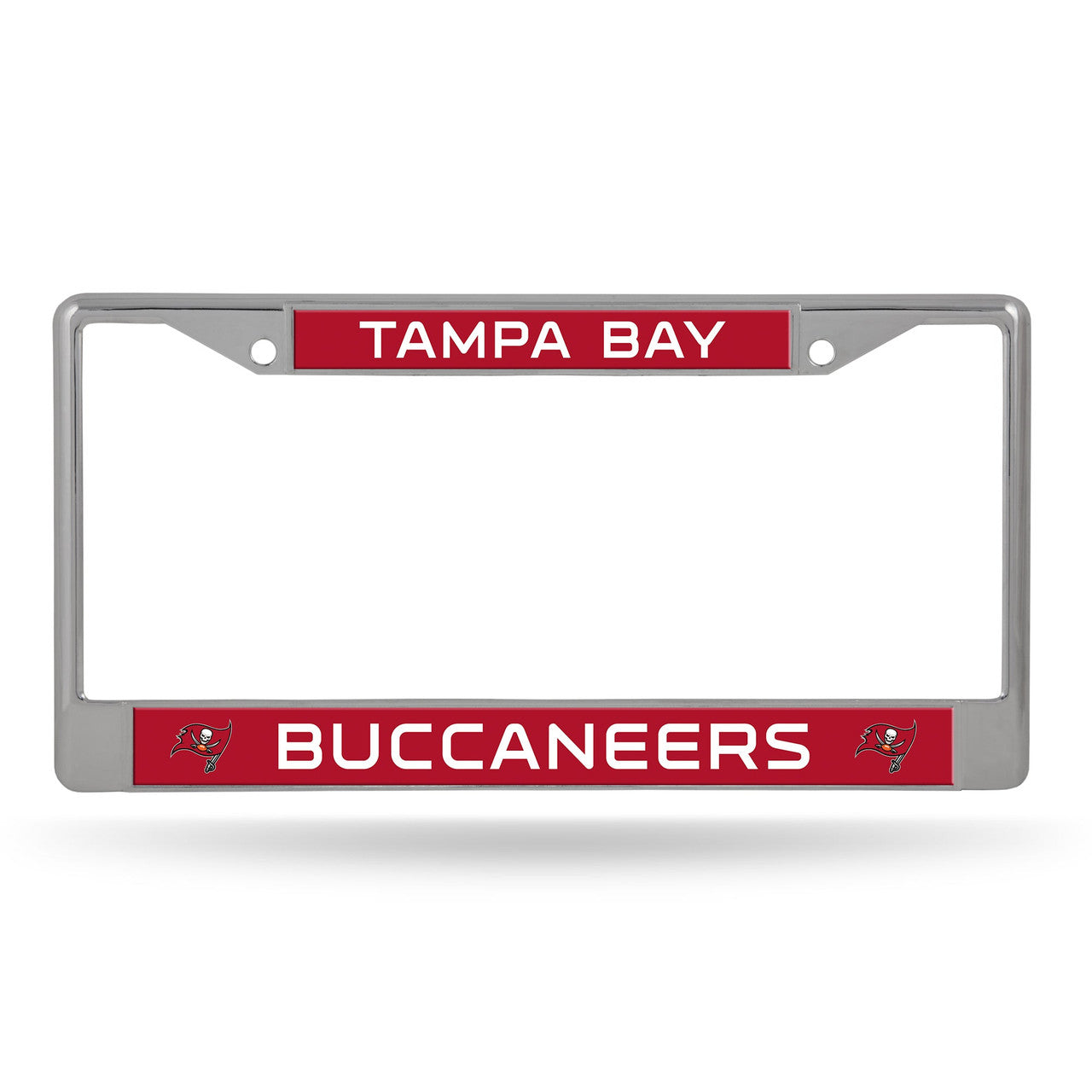 Tampa Bay Buccaneers License Plate Frame Chrome Printed Insert - Sports Collectibles, Sports Memorabilia, Sports Fan Shop, Sports Gifts