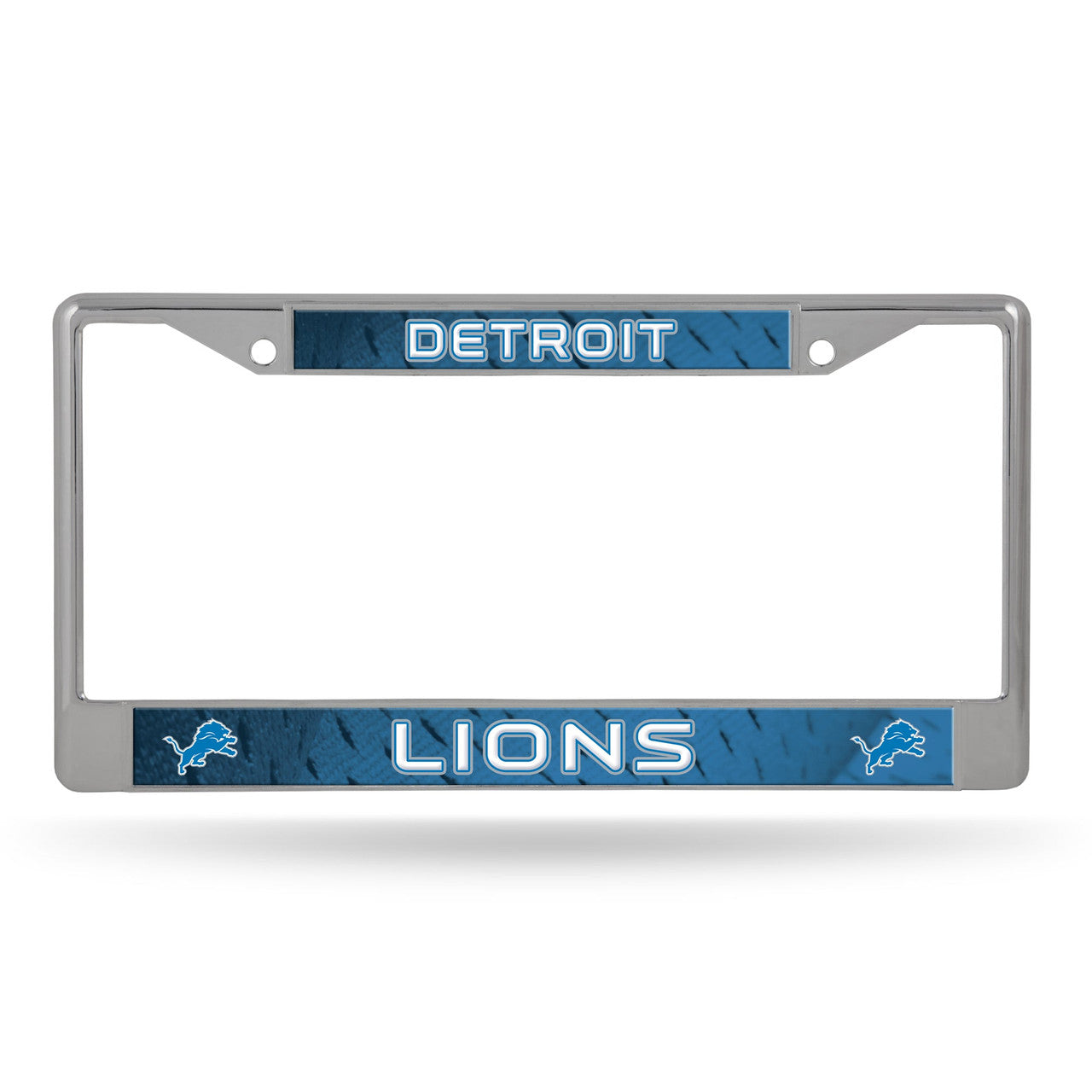 Detroit Lions License Plate Frame Chrome Printed Insert - Sports Collectibles, Sports Memorabilia, Sports Fan Shop, Sports Gifts