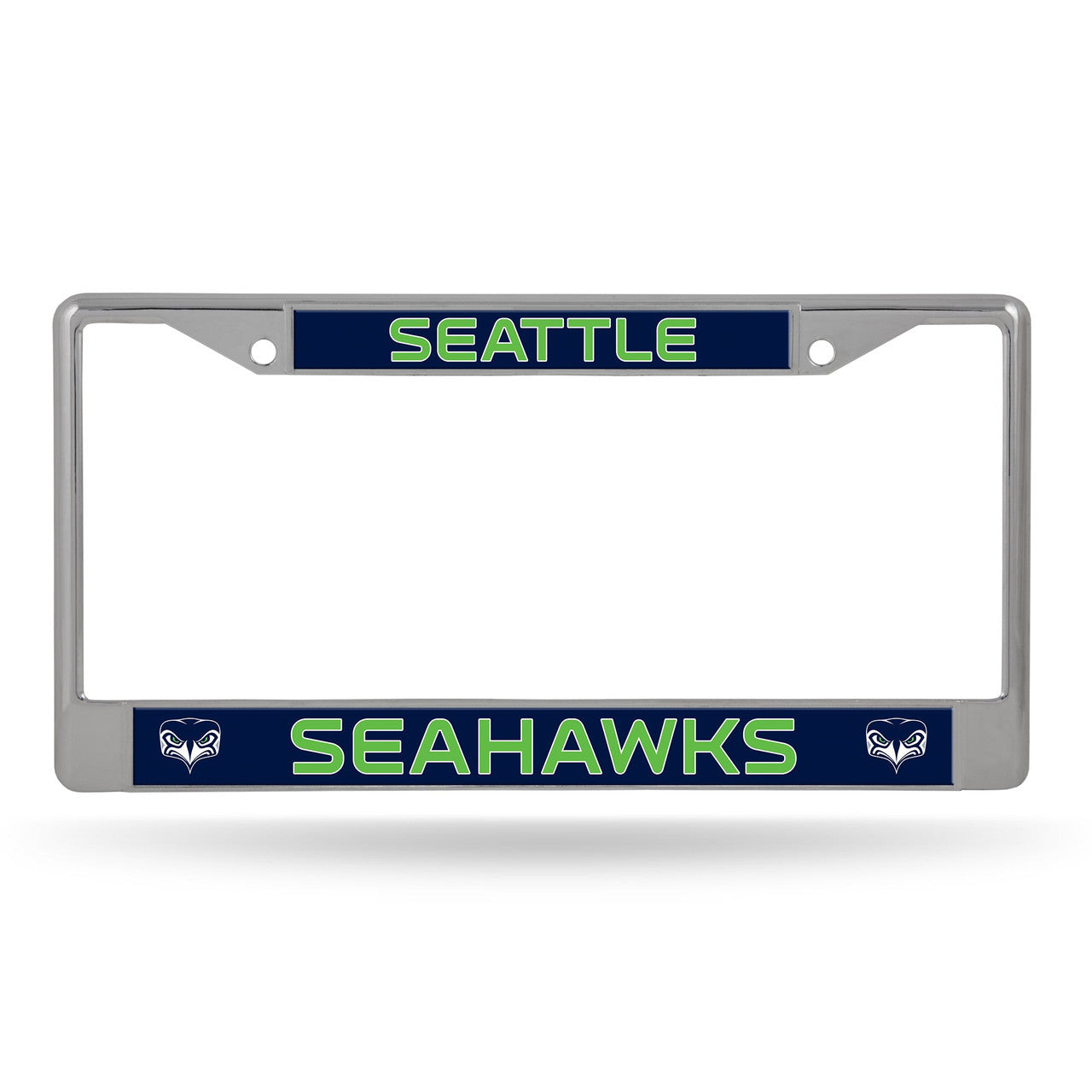 Seattle Seahawks License Plate Frame Chrome Printed Insert - Sports Collectibles, Sports Memorabilia, Sports Fan Shop, Sports Gifts