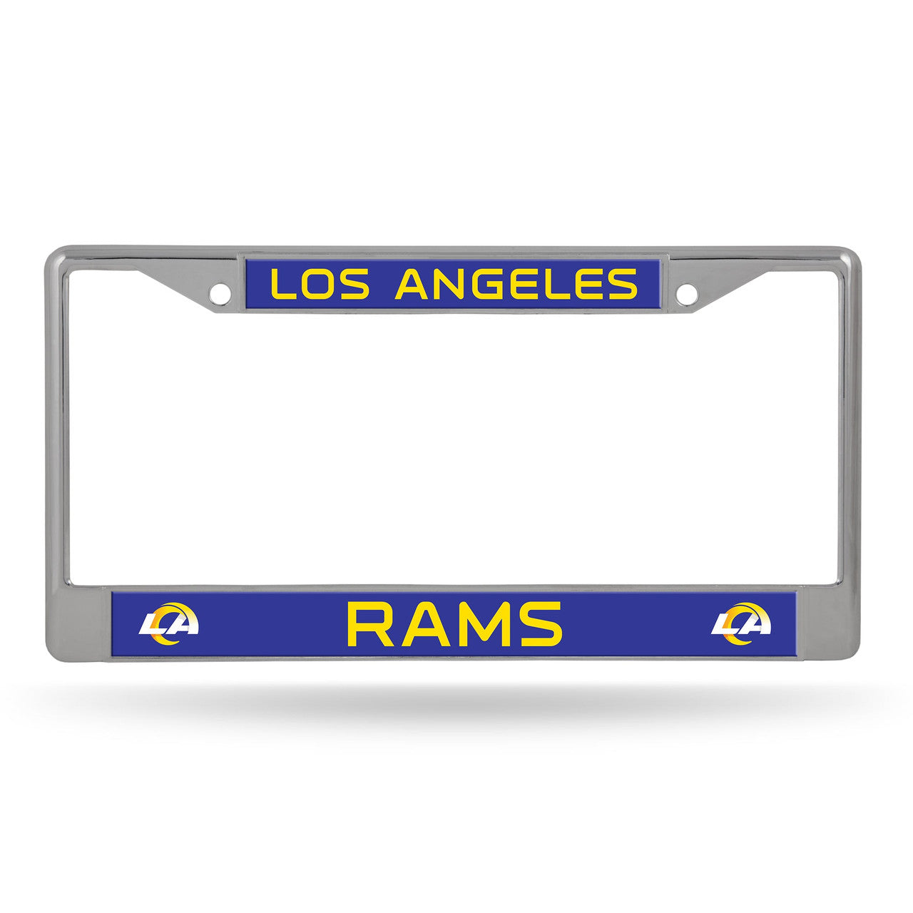 Los Angeles Rams License Plate Frame Chrome Printed Insert - Sports Collectibles, Sports Memorabilia, Sports Fan Shop, Sports Gifts