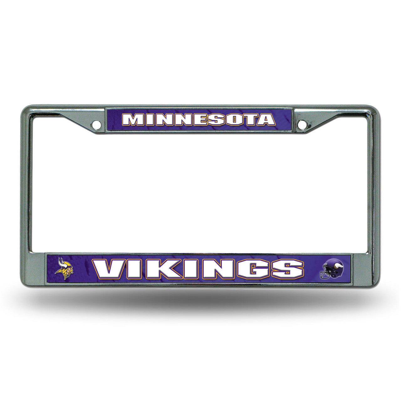 Minnesota Vikings License Plate Frame Chrome Printed Insert - Sports Collectibles, Sports Memorabilia, Sports Fan Shop, Sports Gifts