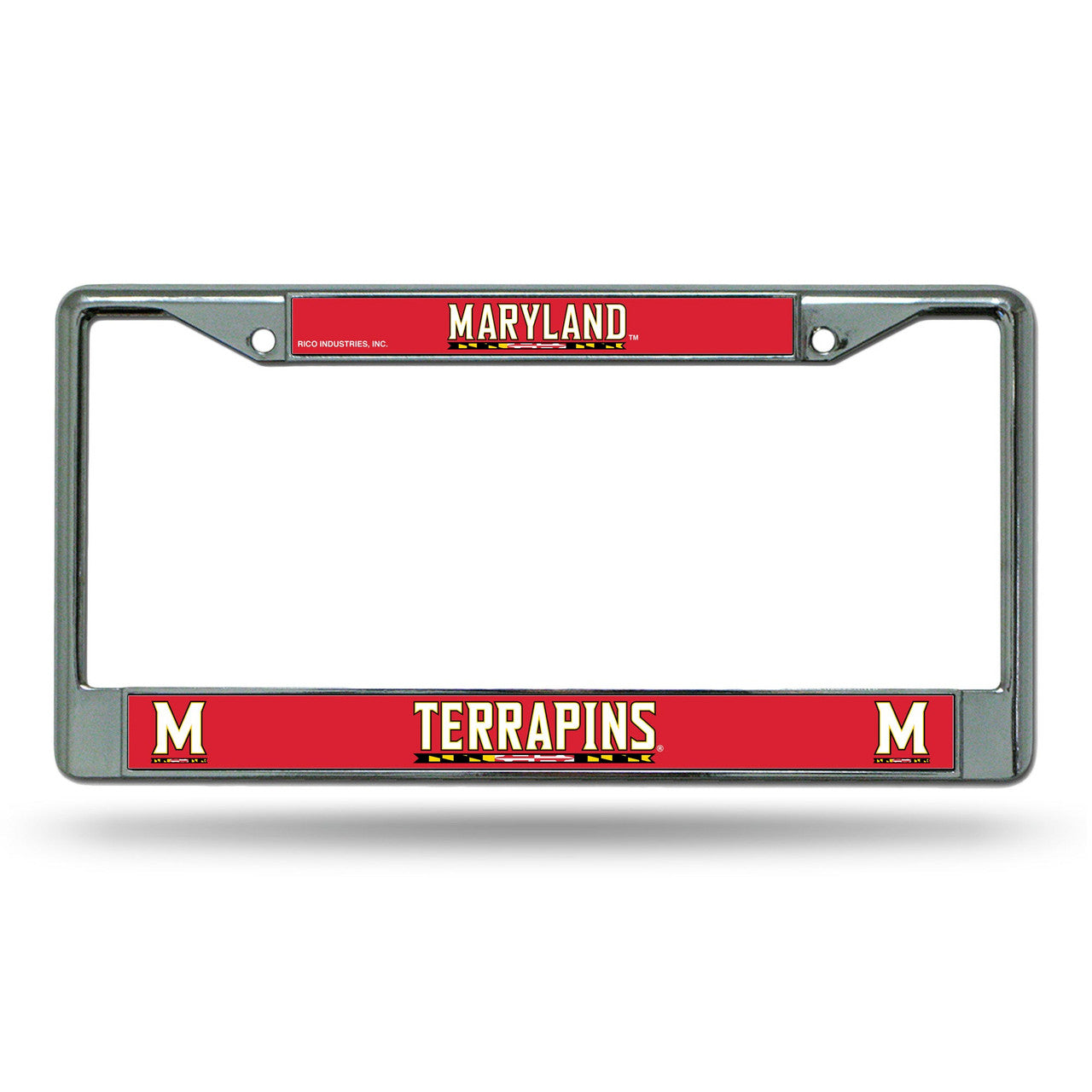 Maryland Terrapins License Plate Frame Chrome Printed Insert - Sports Collectibles, Sports Memorabilia, Sports Fan Shop, Sports Gifts
