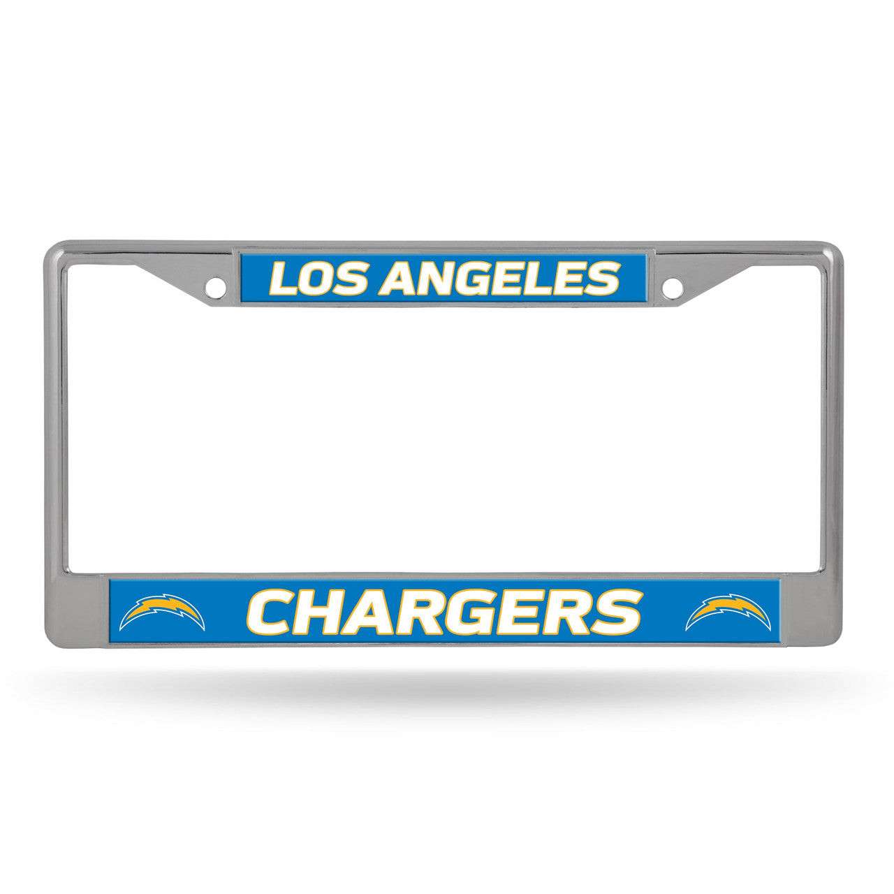 Los Angeles Chargers License Plate Frame Chrome Printed Insert - Sports Collectibles, Sports Memorabilia, Sports Fan Shop, Sports Gifts