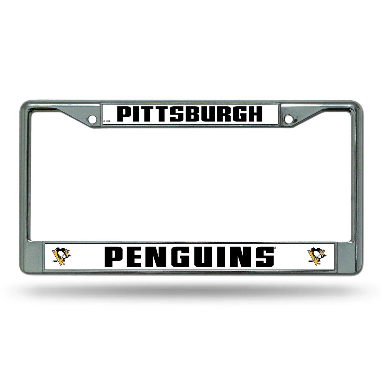 Pittsburgh Penguins Chrome License Plate Frame (CDG) - 757 Sports Collectibles