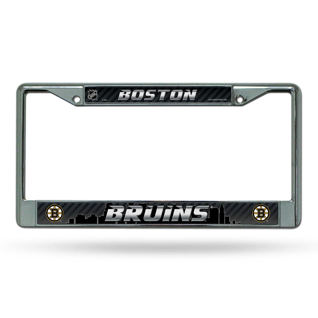 Boston Bruins License Plate Frame Chrome Printed Insert - Sports Collectibles, Sports Memorabilia, Sports Fan Shop, Sports Gifts