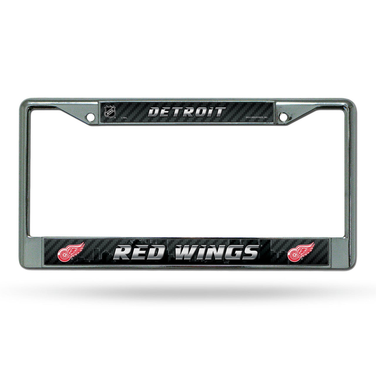 Detroit Red Wings License Plate Frame Chrome Printed Insert - Sports Collectibles, Sports Memorabilia, Sports Fan Shop, Sports Gifts
