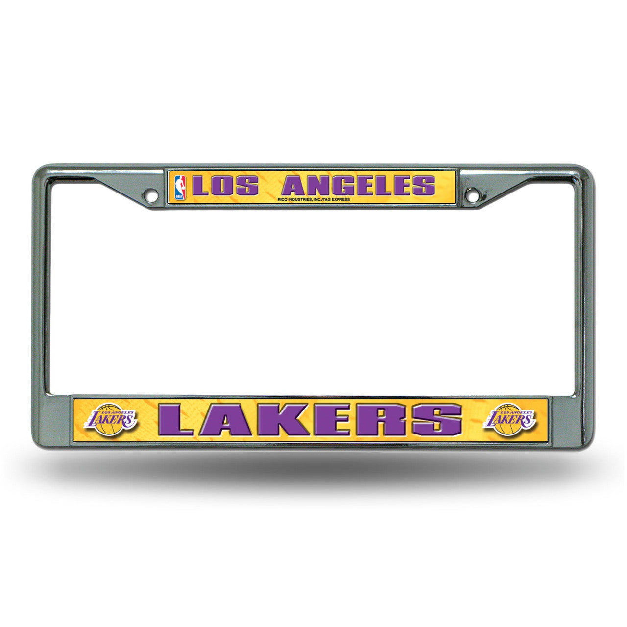 Los Angeles Lakers License Plate Frame Chrome Printed Insert - Sports Collectibles, Sports Memorabilia, Sports Fan Shop, Sports Gifts