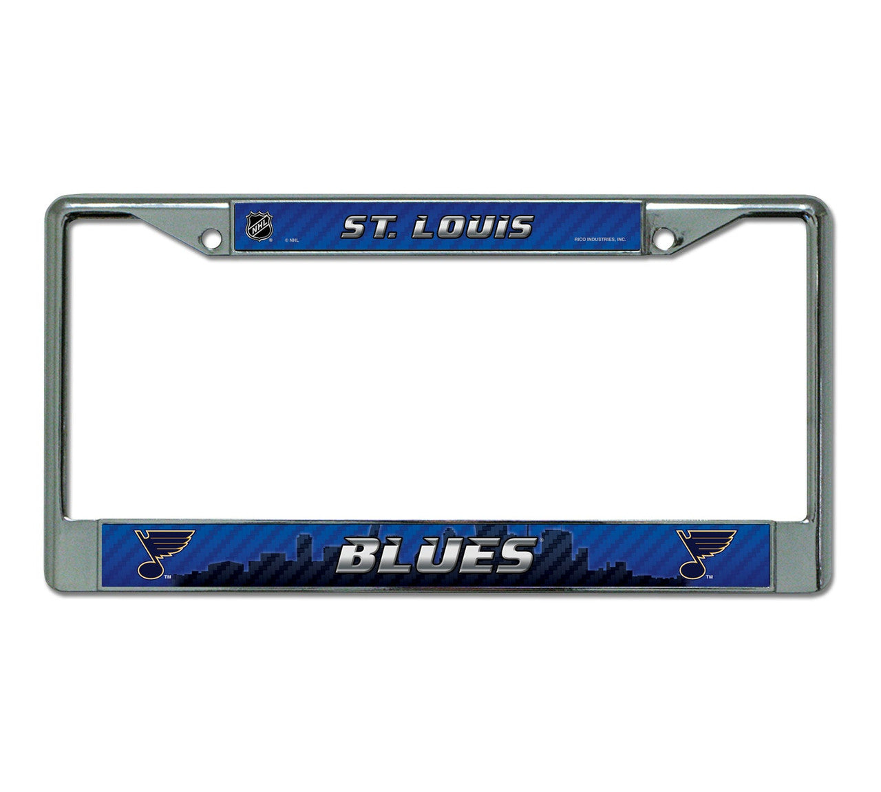 St. Louis Blues License Plate Frame Chrome Printed Insert - Sports Collectibles, Sports Memorabilia, Sports Fan Shop, Sports Gifts