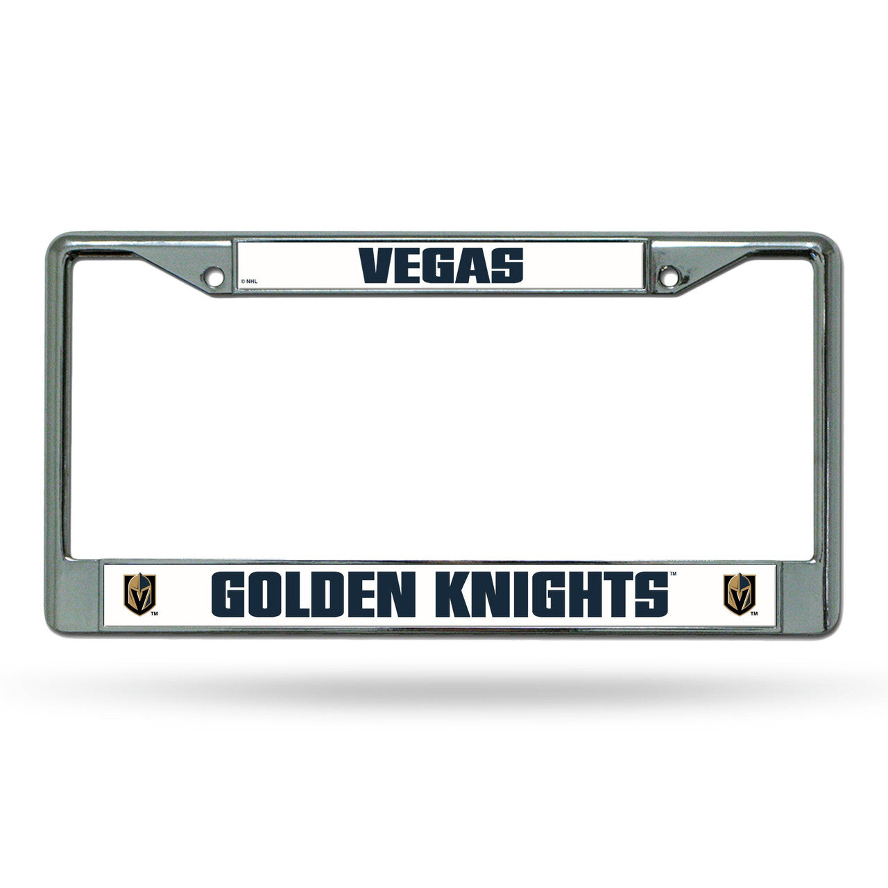 Vegas Golden Knights License Plate Frame Chrome - Sports Collectibles, Sports Memorabilia, Sports Fan Shop, Sports Gifts