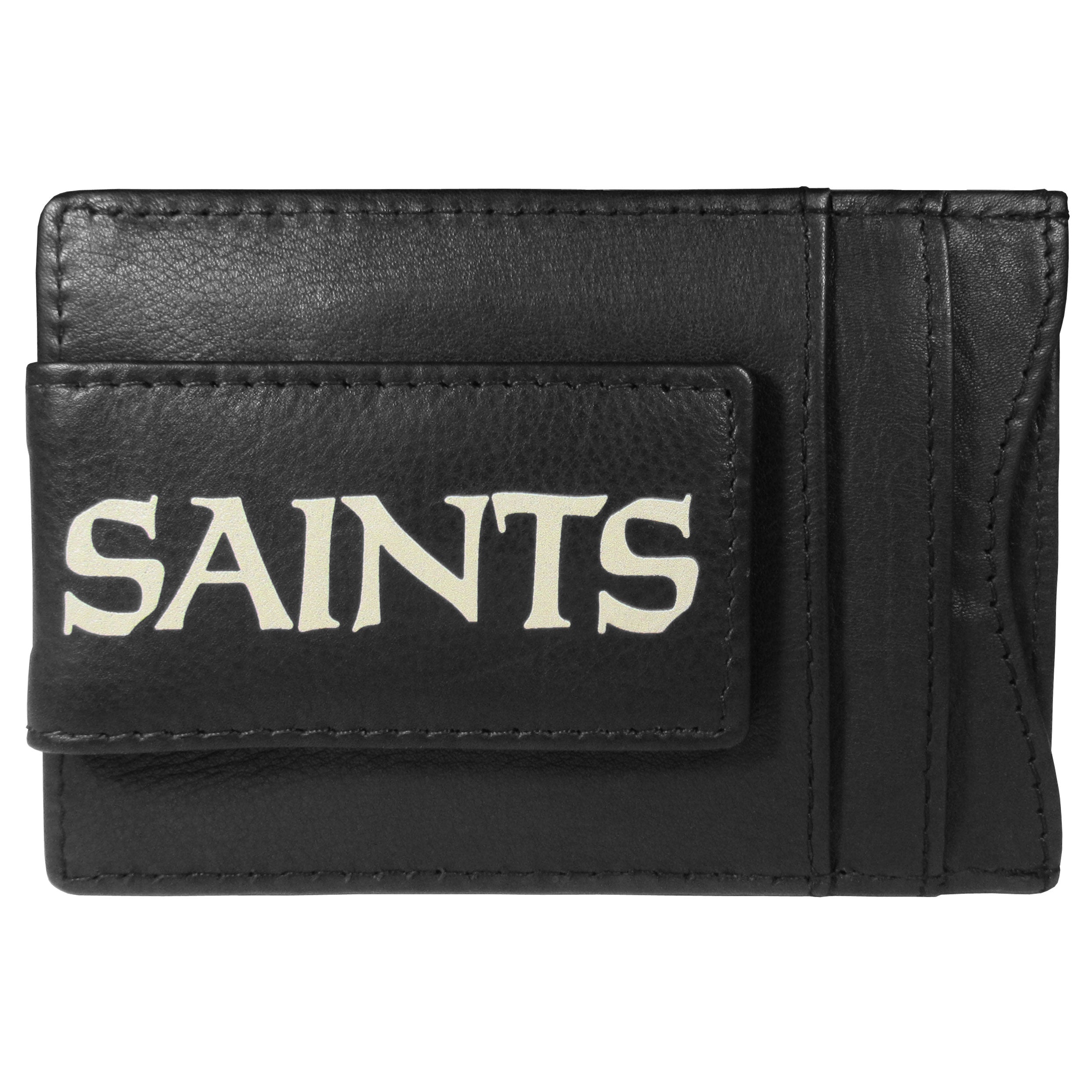 New Orleans Saints Logo Leather Cash and Cardholder