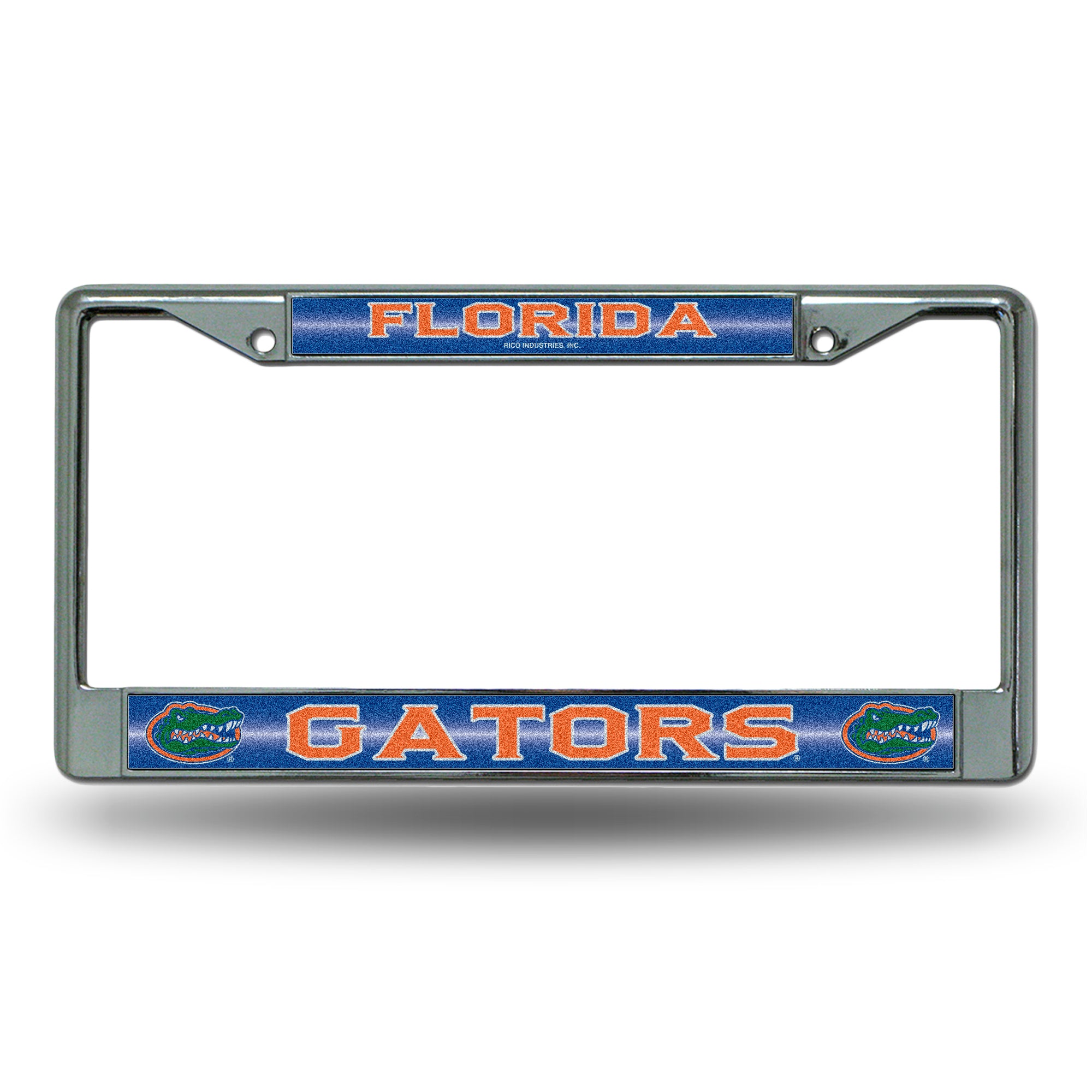 NCAA  Florida Gators Classic 12" x 6" Silver Bling Chrome Car/Truck/SUV Auto Accessory