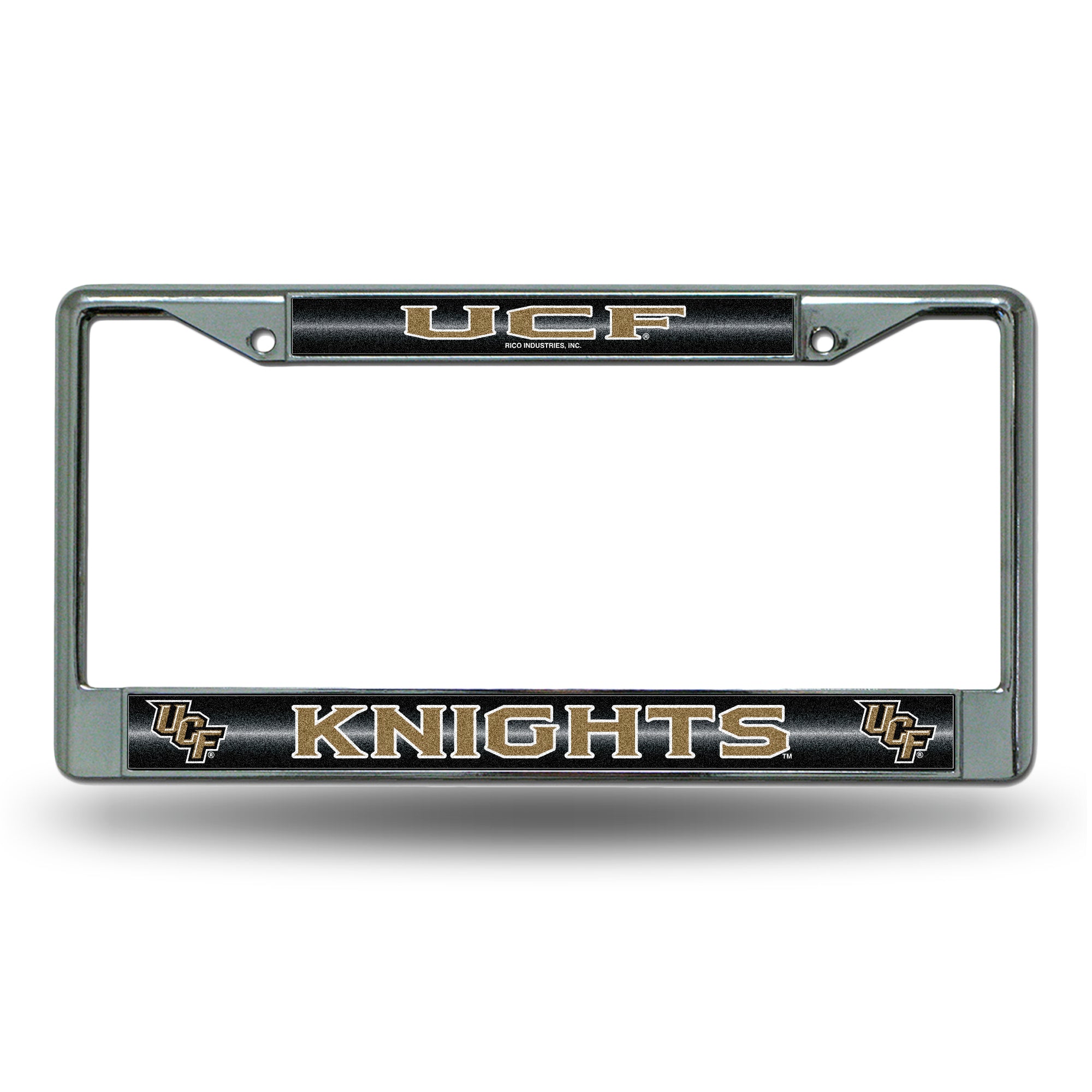 NCAA  Central Florida Knights UCF Classic 12" x 6" Silver Bling Chrome Car/Truck/SUV Auto Accessory