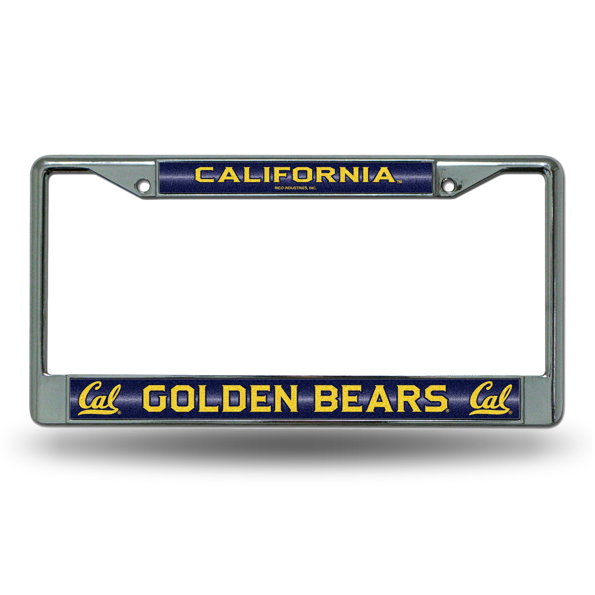 NCAA  Cal Berkeley Golden Bears Classic 12" x 6" Silver Bling Chrome Car/Truck/SUV Auto Accessory