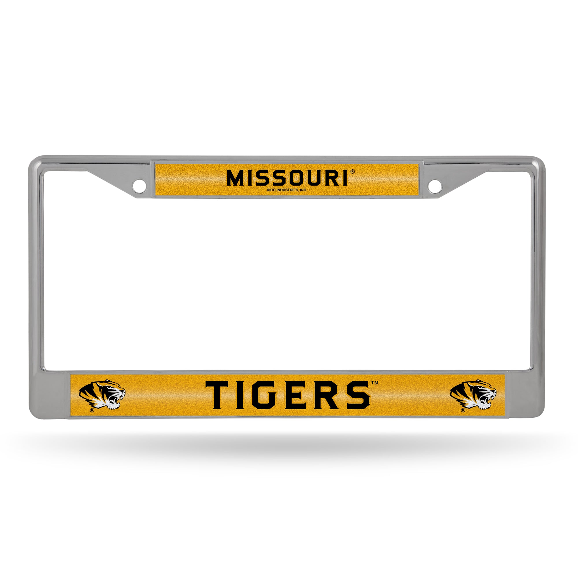 NCAA  Missouri Tigers Classic 12" x 6" Silver Bling Chrome Car/Truck/SUV Auto Accessory