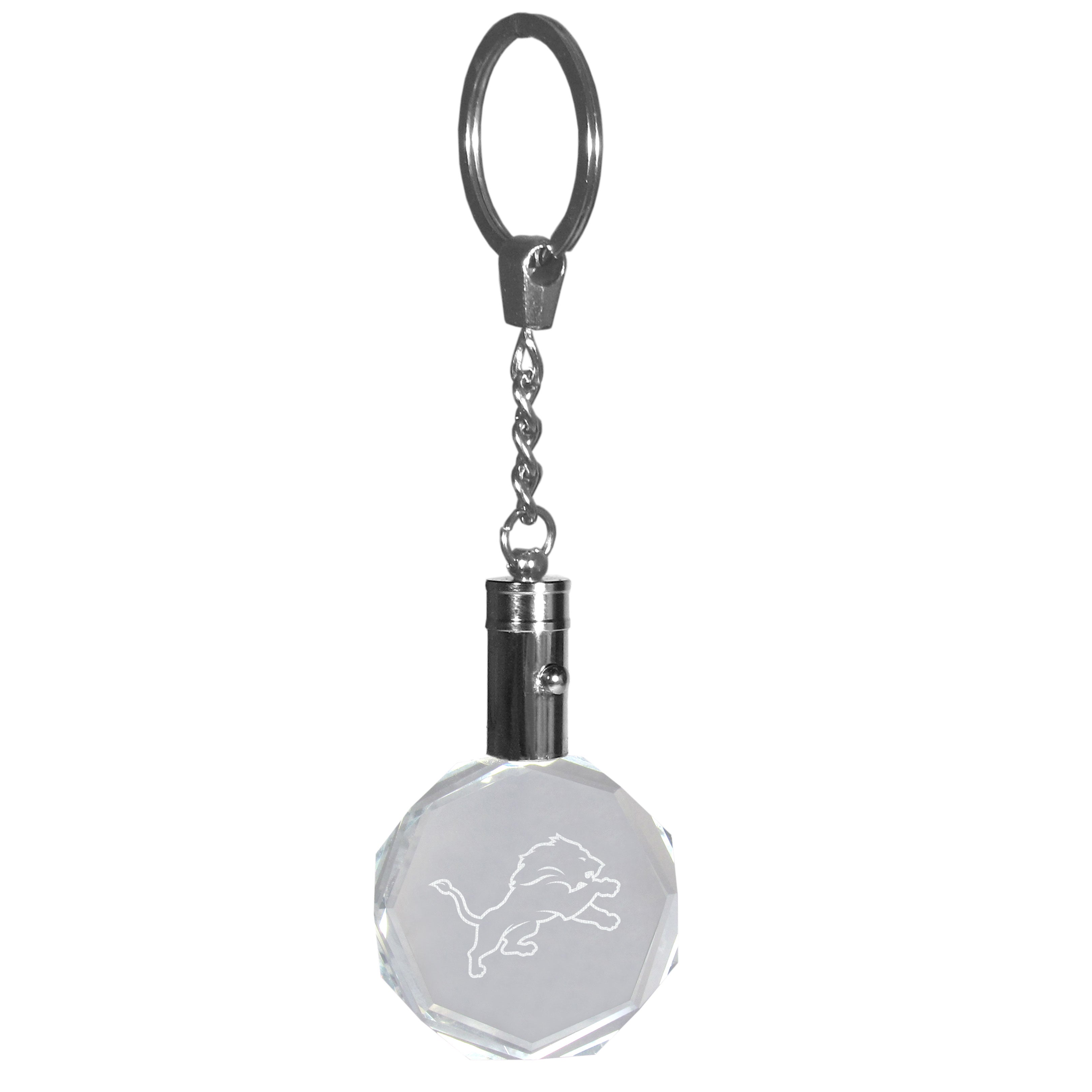 Detroit Lions Crystal LED Key Chain