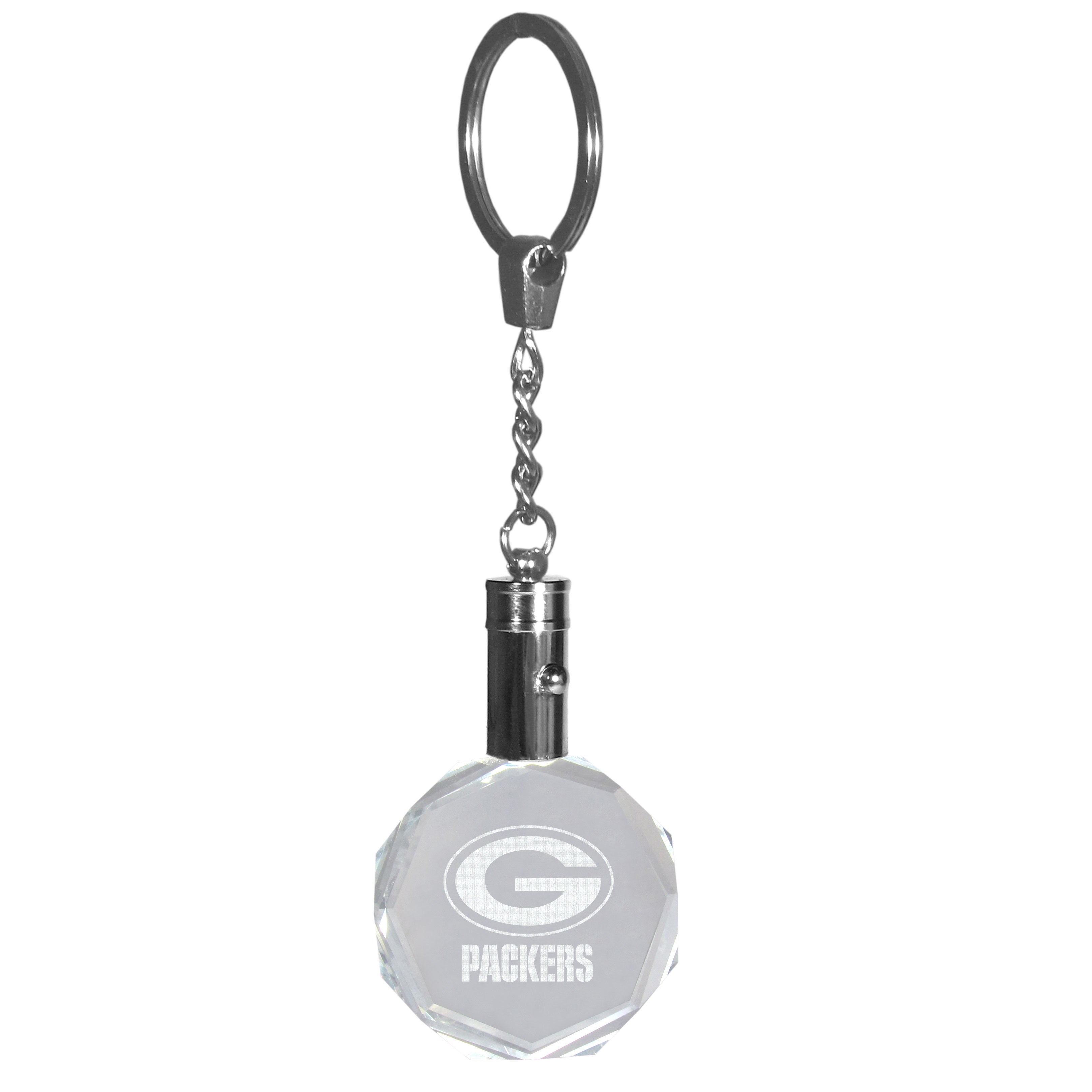 Green Bay Packers Crystal LED Key Chain
