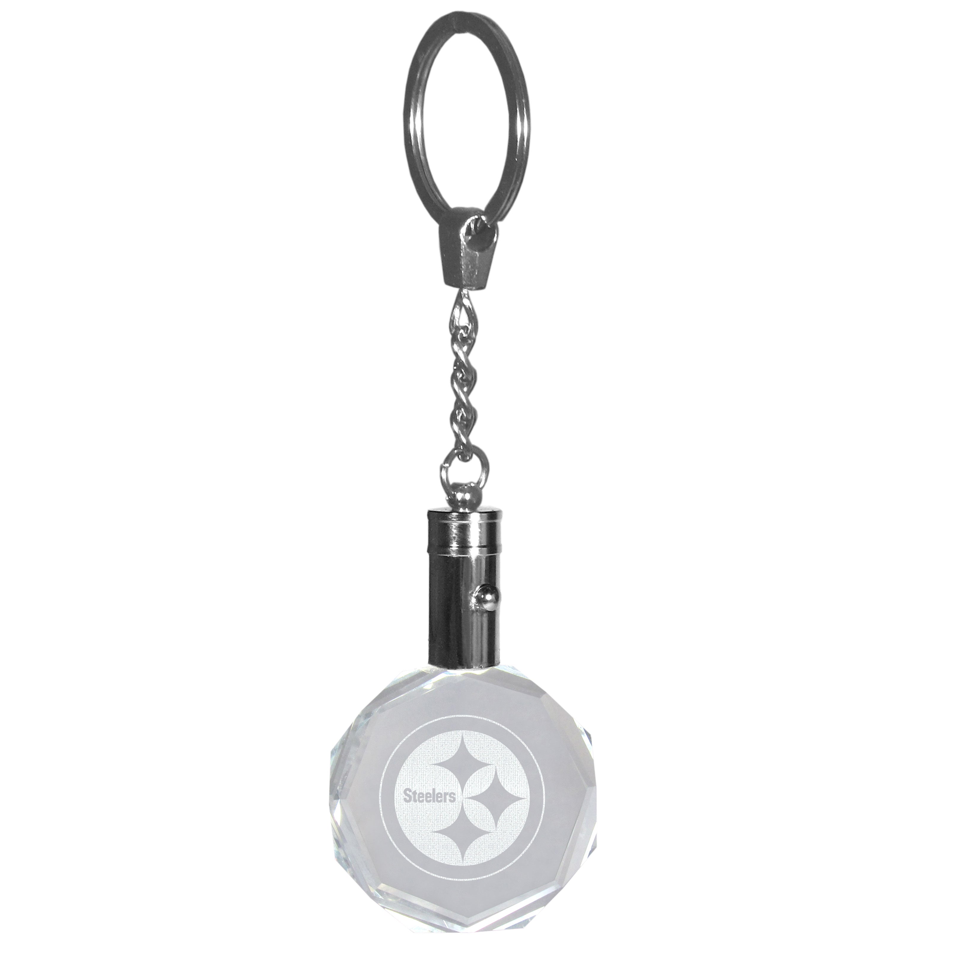 Pittsburgh Steelers Crystal LED Key Chain