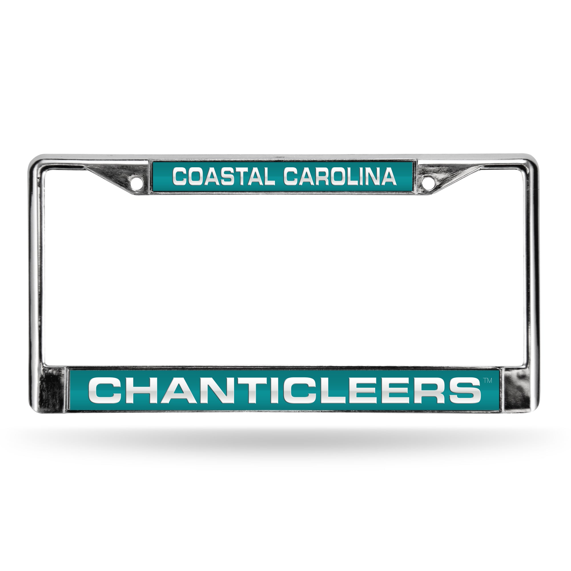 NCAA  Coastal Carolina Chanticleers Standard 12" x 6" Laser Cut Chrome Frame - Car/Truck/SUV Automobile Accessory