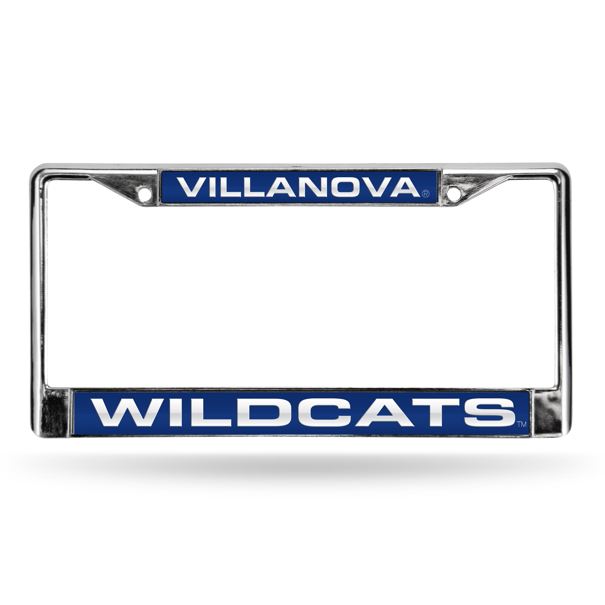 NCAA  Villanova Wildcats Standard 12" x 6" Laser Cut Chrome Frame - Car/Truck/SUV Automobile Accessory