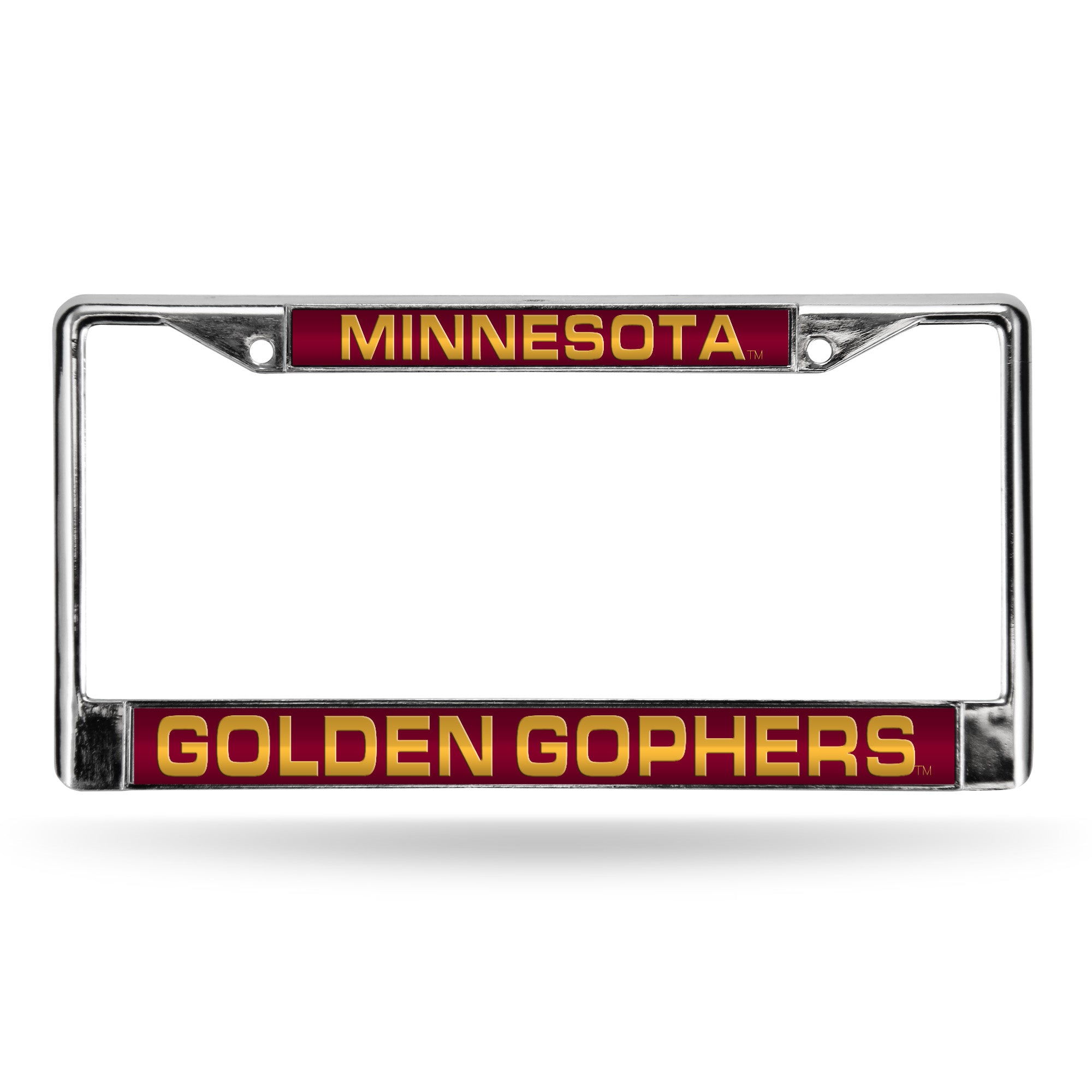NCAA  Minnesota Golden Gophers Standard 12" x 6" Laser Cut Chrome Frame - Car/Truck/SUV Automobile Accessory