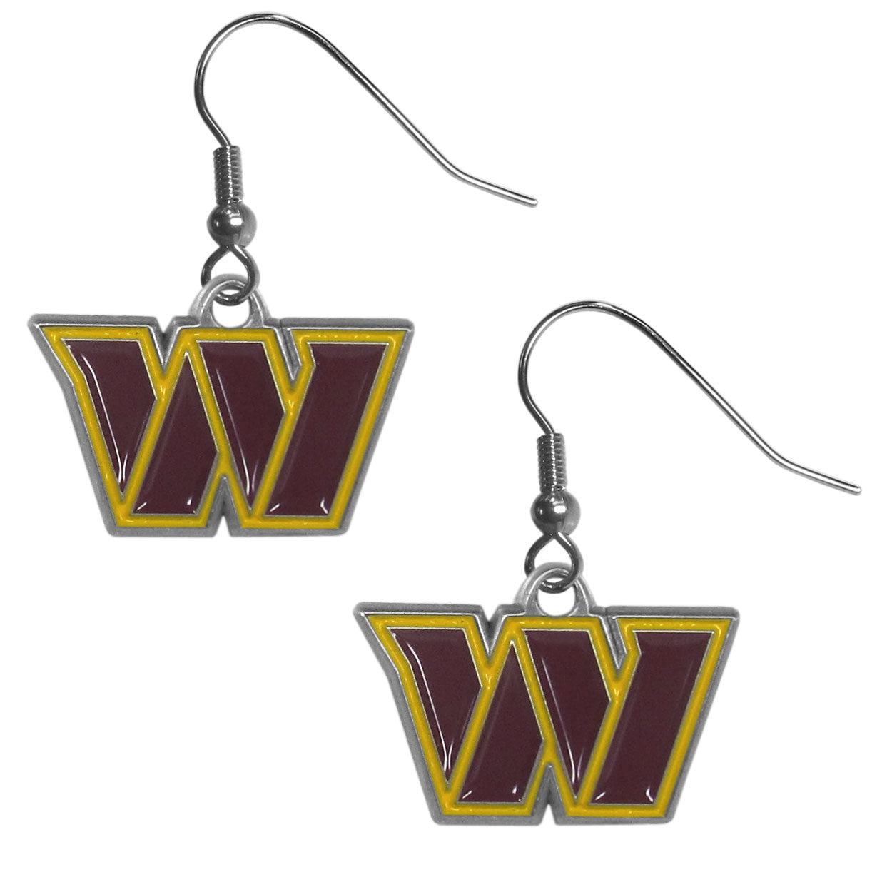 Washington Commanders Dangle Earrings - Sports Collectibles, Sports Memorabilia, Sports Fan Shop, Sports Gifts