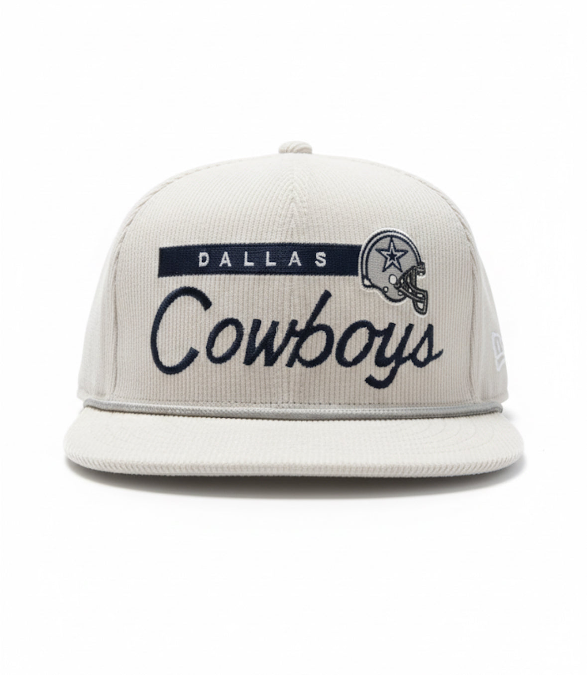 New Era Dallas Cowboys Corduroy Rope Snapback Hat- Gray - Sports Gifts, Sports Memorabilia, Sports Collectibles, Fan Shop