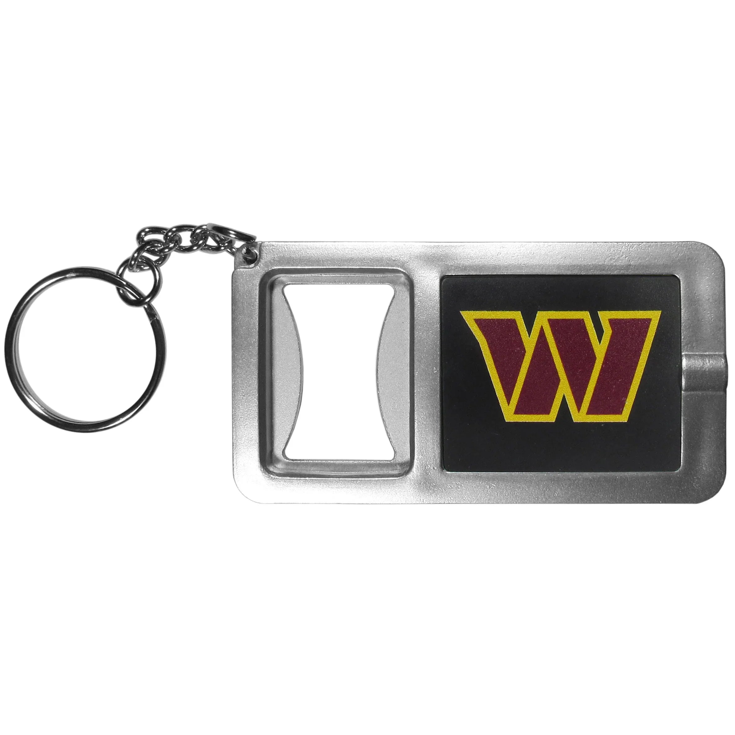 Washington Commanders Flashlight Key Chain with Bottle Opener - Sports Collectibles, Sports Memorabilia, Sports Fan Shop, Sports Gifts