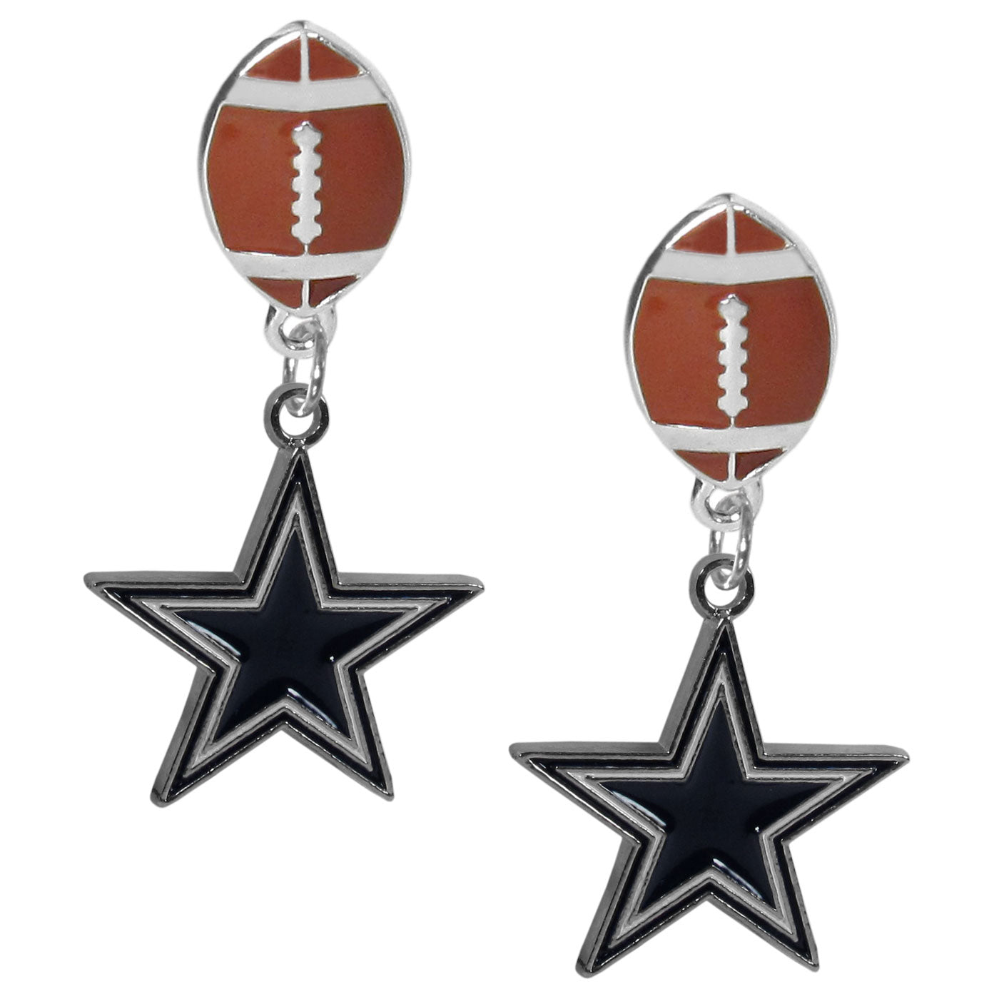 Dallas Cowboys Football Stud Earrings
