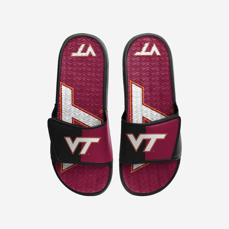 VT Virginia Tech Hokies Gel Logo Slide Sandals - Multiple Sizes - Sports Gifts, Sports Memorabilia, Sports Collectibles, Fan Shop