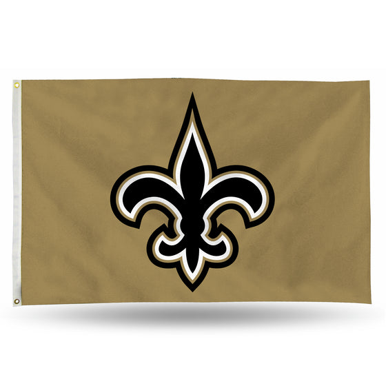 NFL Football New Orleans Saints Standard 3' x 5' Banner Flag Single Sided - Indoor or Outdoor - Home Décor