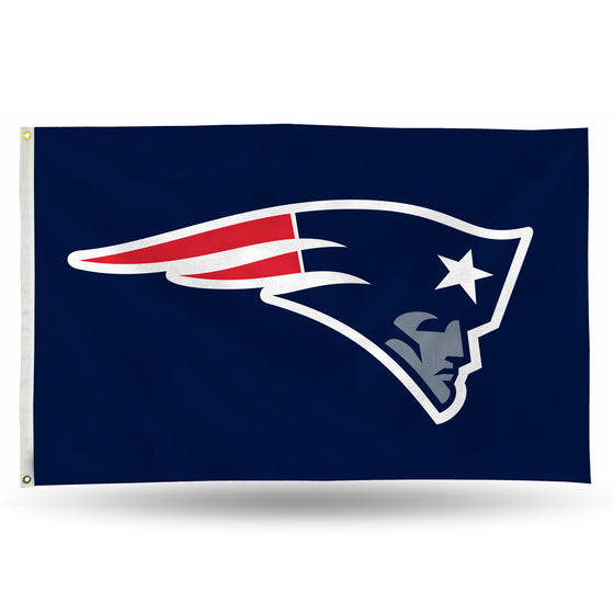 NFL Football New England Patriots Standard 3' x 5' Banner Flag Single Sided - Indoor or Outdoor - Home Décor
