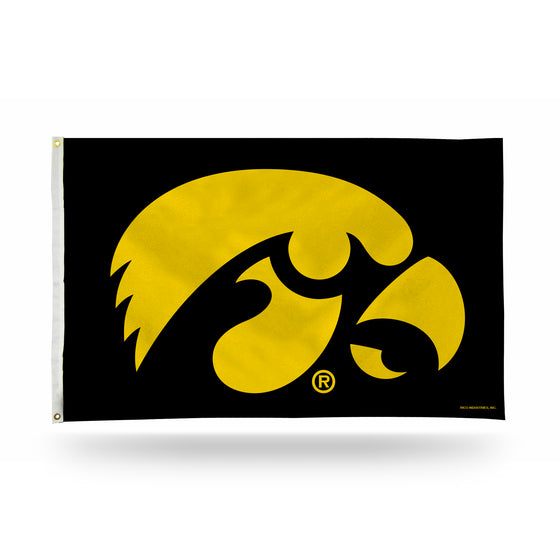 NCAA  Iowa Hawkeyes Standard 3' x 5' Banner Flag Single Sided - Indoor or Outdoor - Home Décor