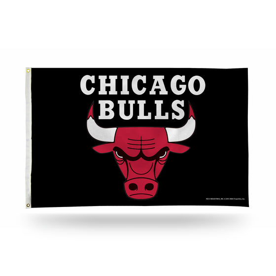NBA Basketball Chicago Bulls Standard 3' x 5' Banner Flag Single Sided - Indoor or Outdoor - Home Décor