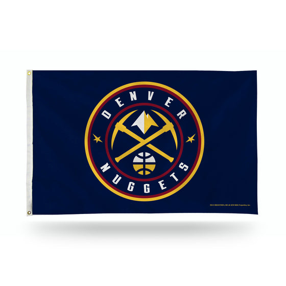 NBA Basketball Denver Nuggets Standard 3' x 5' Banner Flag Single Sided - Indoor or Outdoor - Home Décor