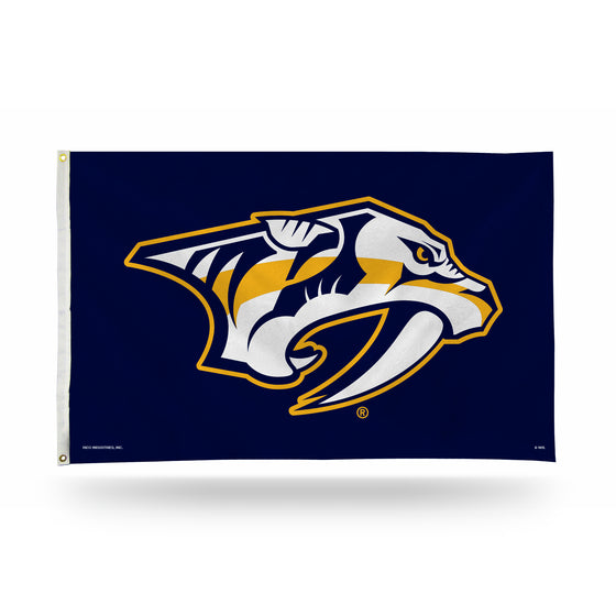 NHL Hockey Nashville Predators Standard 3' x 5' Banner Flag Single Sided - Indoor or Outdoor - Home Décor