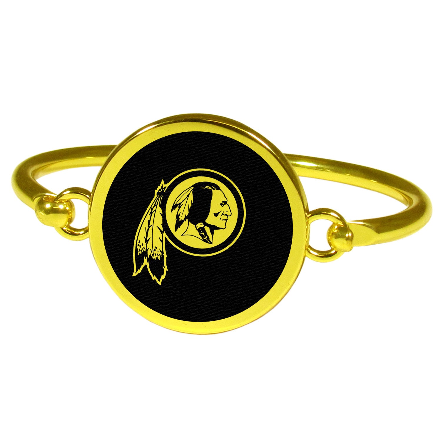Washington Commanders Gold Tone Bangle Bracelet - Sports Collectibles, Sports Memorabilia, Sports Fan Shop, Sports Gifts