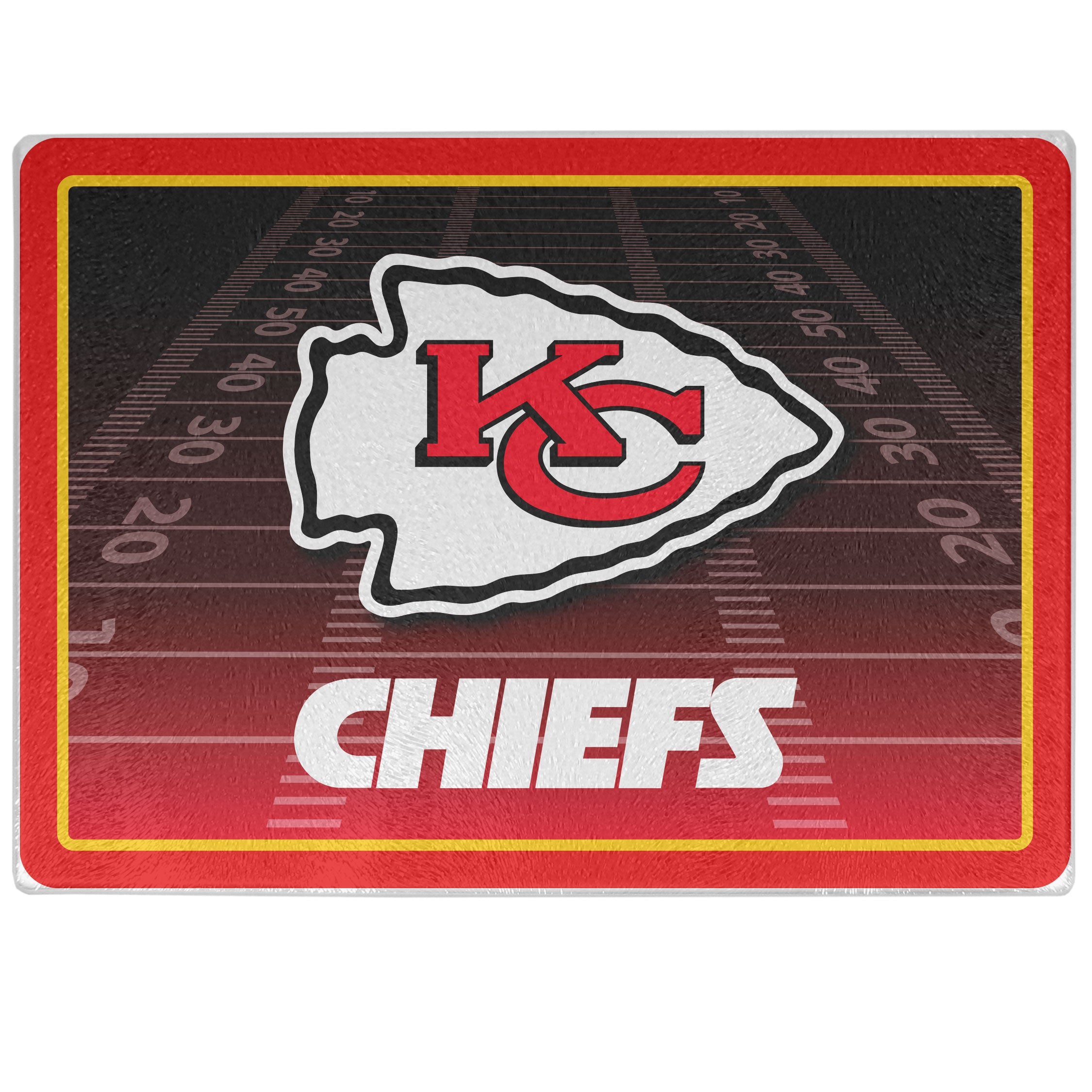 Kansas City Chiefs Glass Cutting Board