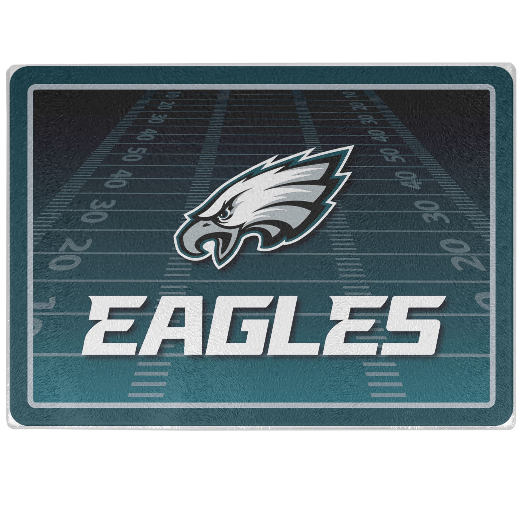 Philadelphia Eagles Glass Cutting Board - Sports Gifts, Sports Memorabilia, Sports Collectibles, Fan Shop