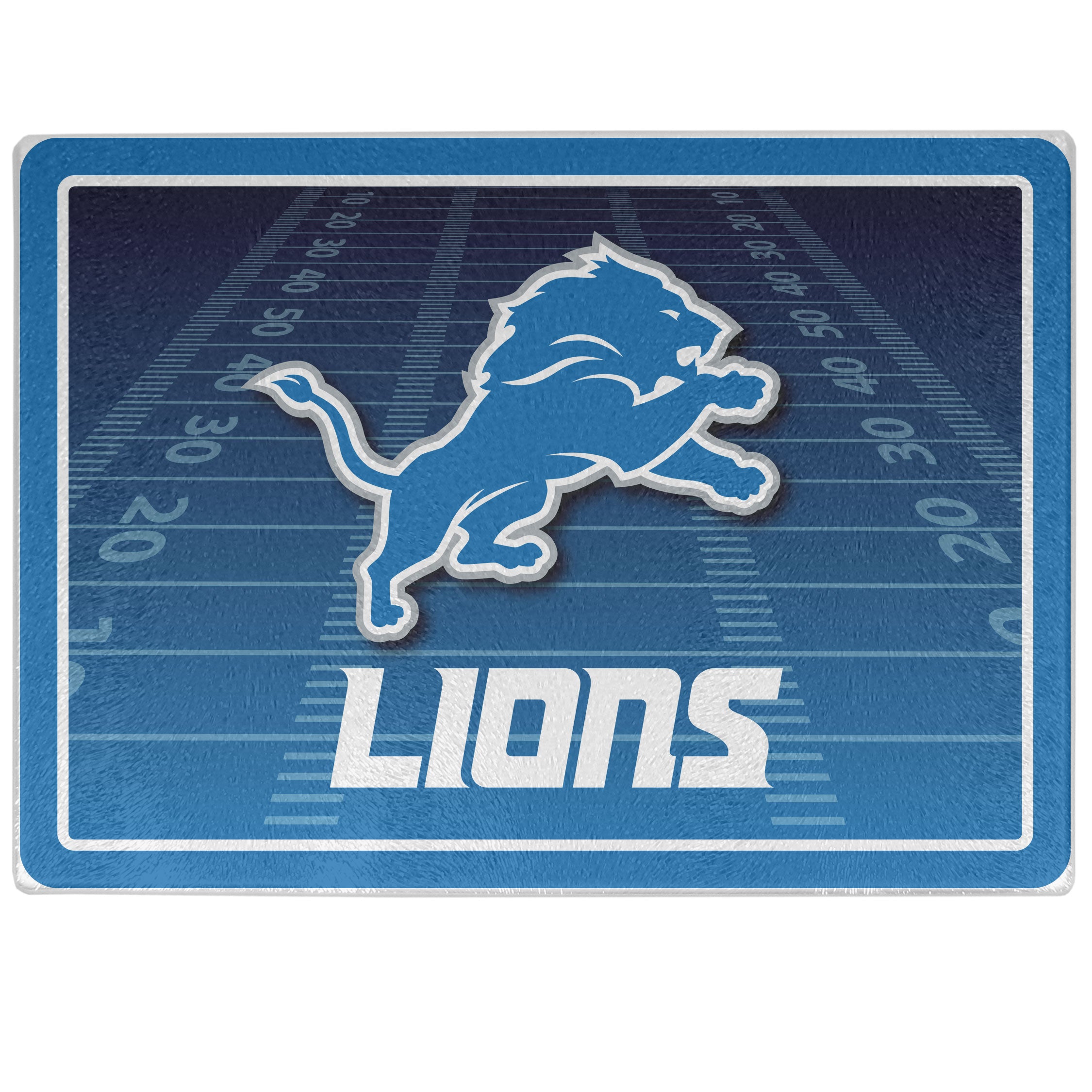 Detroit Lions Glass Cutting Board