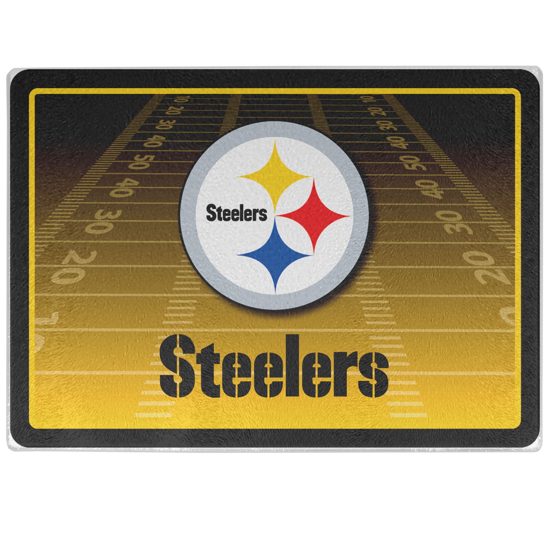 Pittsburgh Steelers Glass Cutting Board - Sports Gifts, Sports Memorabilia, Sports Collectibles, Fan Shop