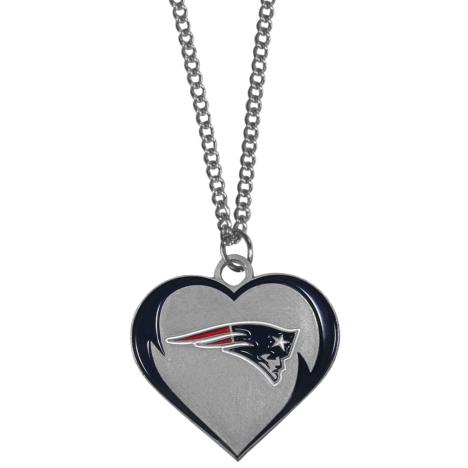 New England Patriots Heart Necklace