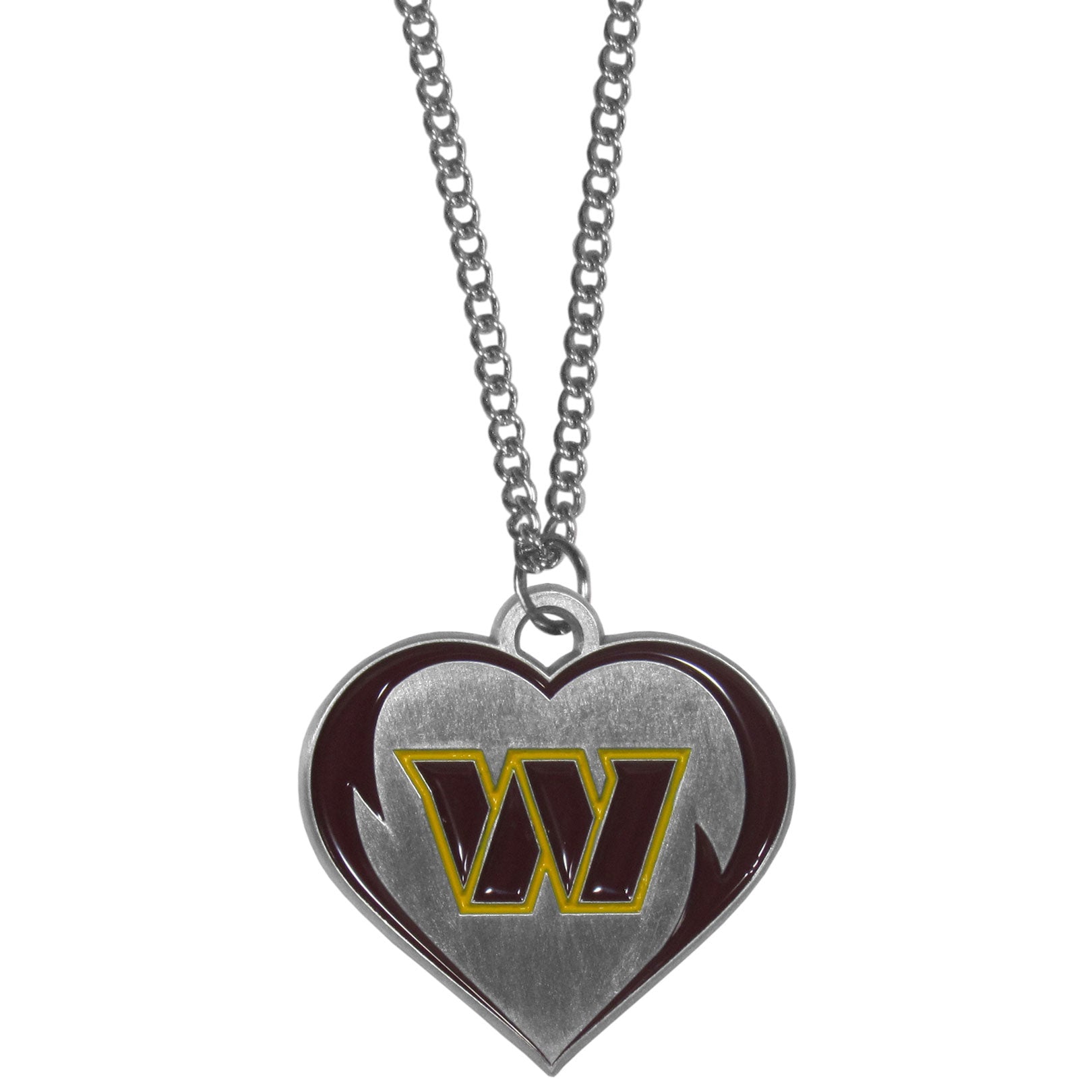 Washington Commanders Heart Necklace - Sports Collectibles, Sports Memorabilia, Sports Fan Shop, Sports Gifts