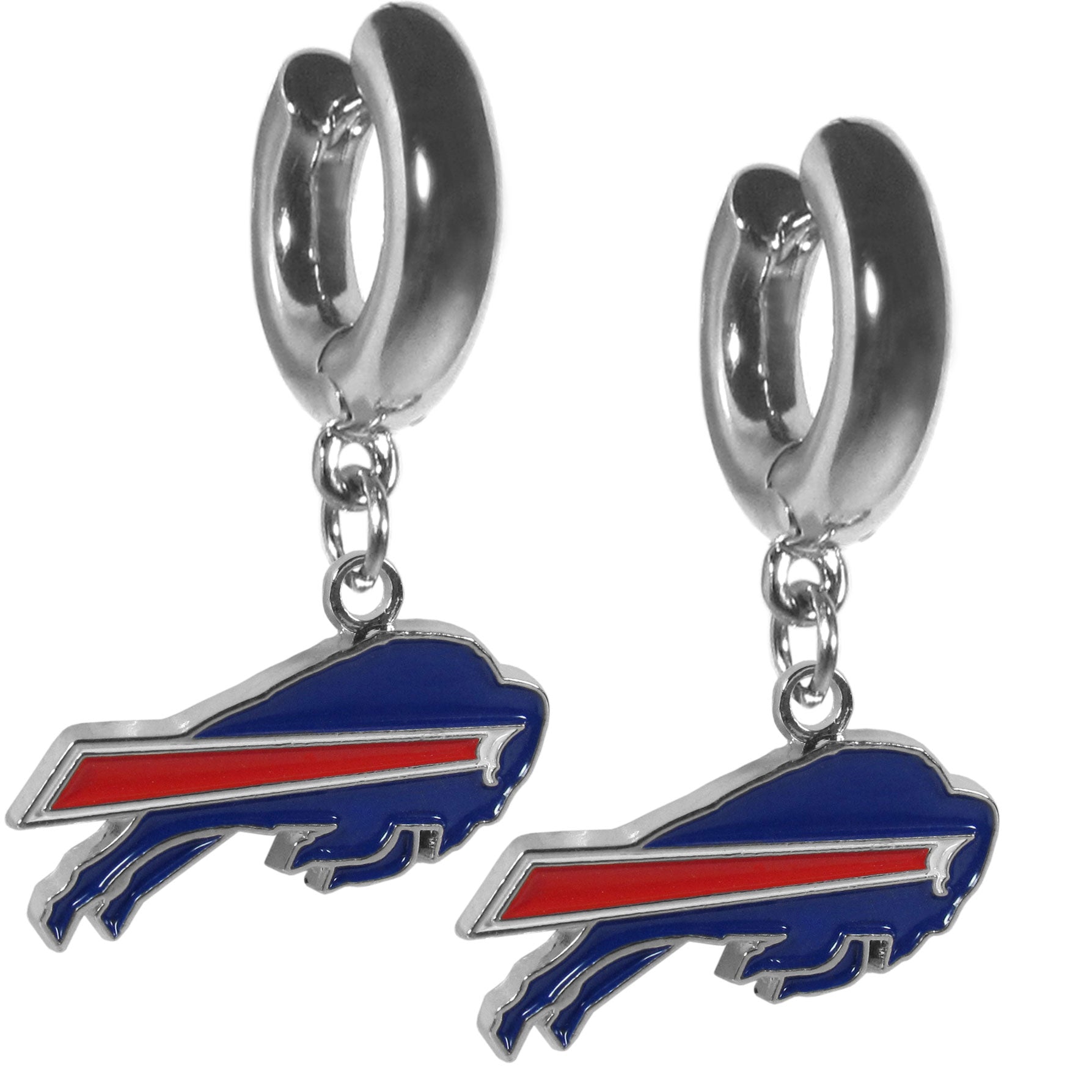 Buffalo Bills Huggie Hoop Earrings - Sports Gifts, Sports Memorabilia, Sports Collectibles, Fan Shop