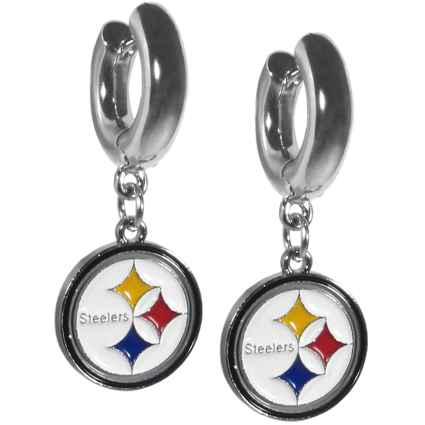 Pittsburgh Steelers Huggie Hoop Earrings - Sports Gifts, Sports Memorabilia, Sports Collectibles, Fan Shop