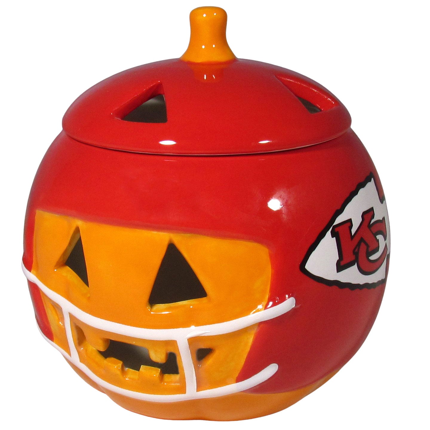 Kansas City Chiefs Jack O'Lantern Candle Holder