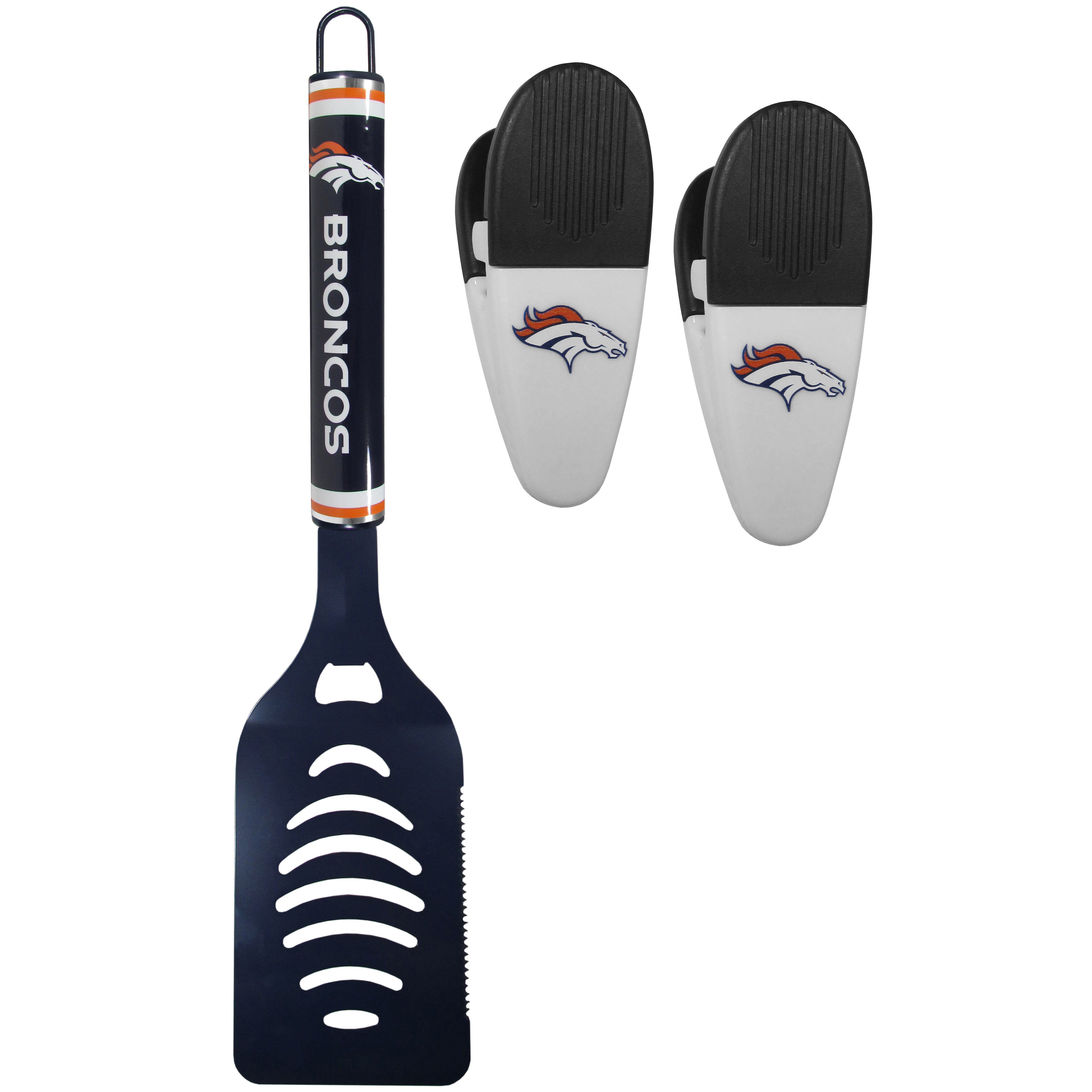 Denver Broncos Logo Spatula/Chip Clips